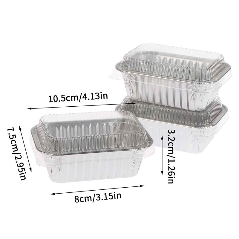 [H]10Pcs Disposable Rectangula - огляд і ціна Food Storage Aluminum Containers