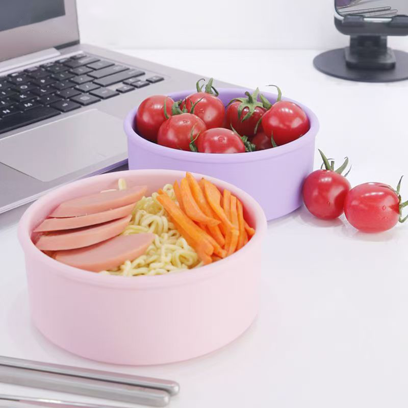 Round silicone lunch box, food - огляд і ціна Food Storage Oven Safe