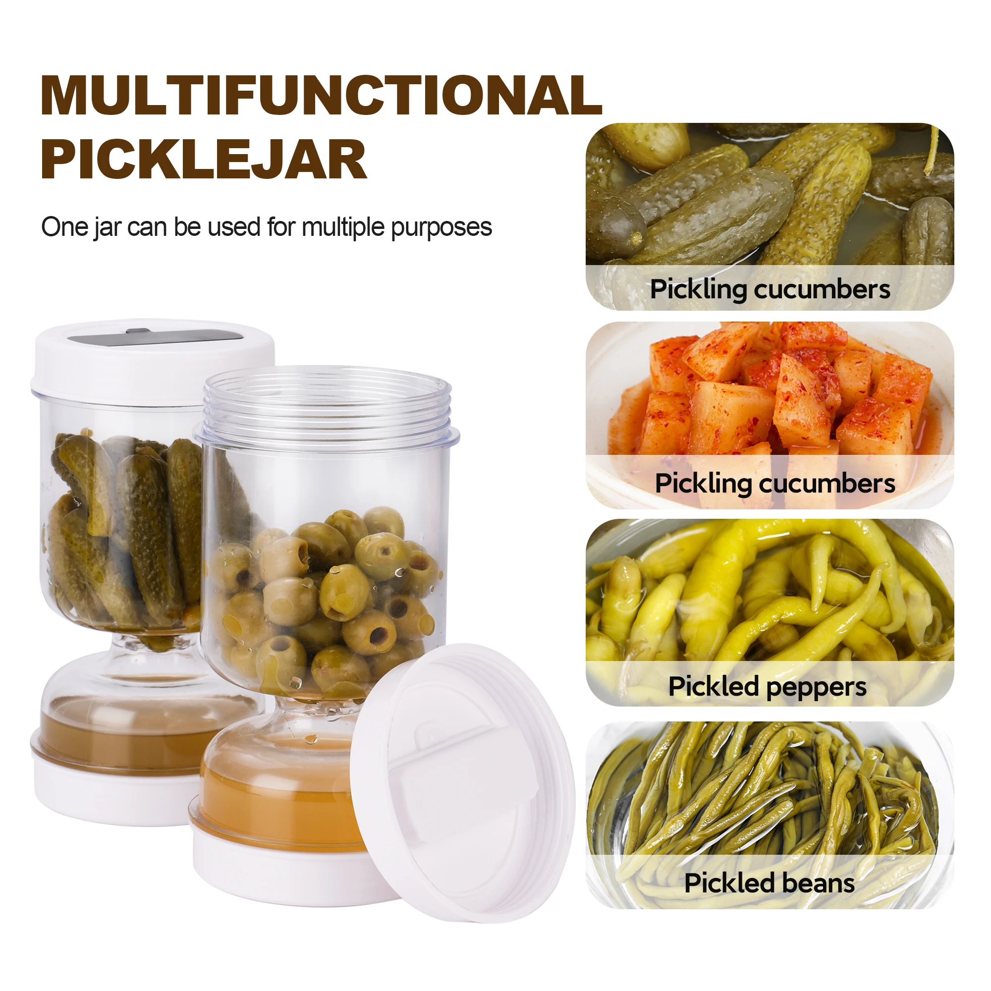 Pickle Olive Hourglass Jar Dry - огляд і ціна Food Storage Dispenser