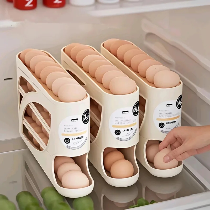 3-Tier Auto Rolling Egg Storag - огляд і ціна Food Storage With Dividers