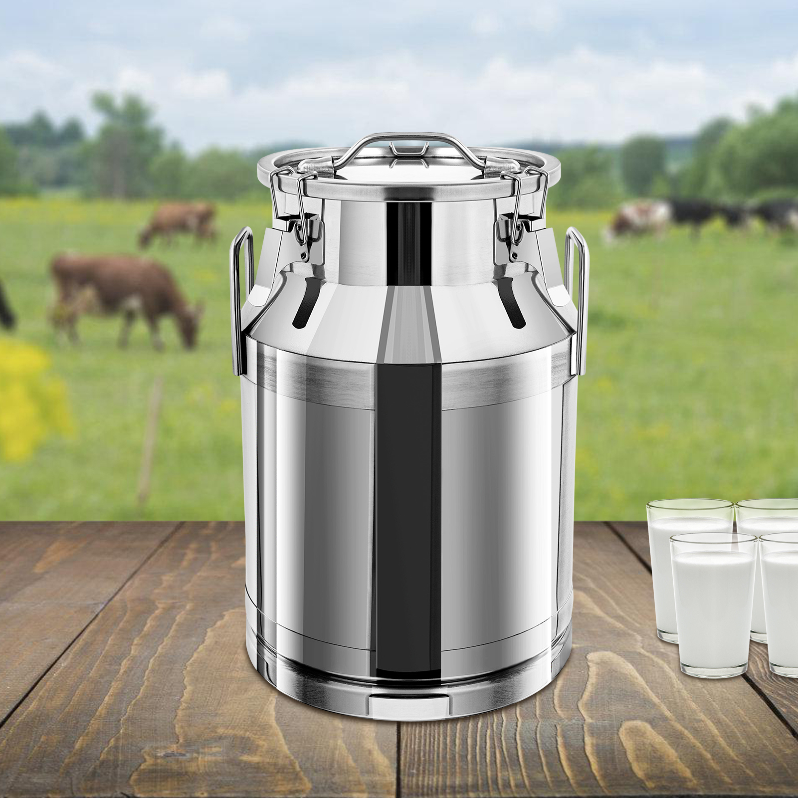 3L Milk Can Stainless Steel Fo - огляд і ціна Food Storage Stainless Steel