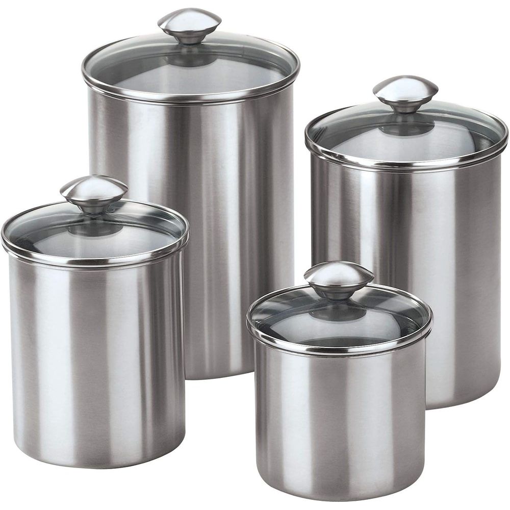 4-Piece Stainless Steel Food S - огляд і ціна Food Storage Stainless Steel