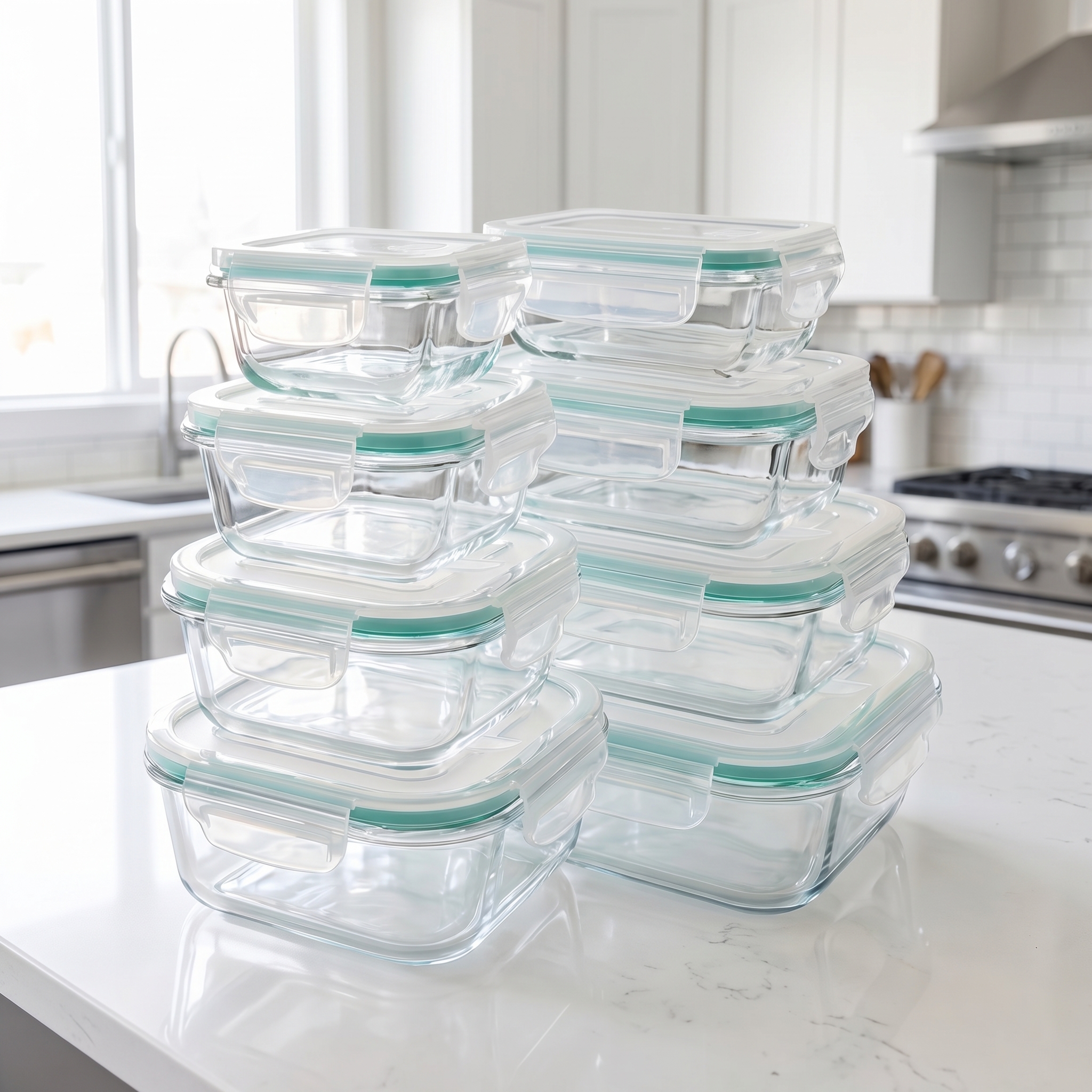 A set of 8 food storage contai - огляд і ціна Set Food Storage