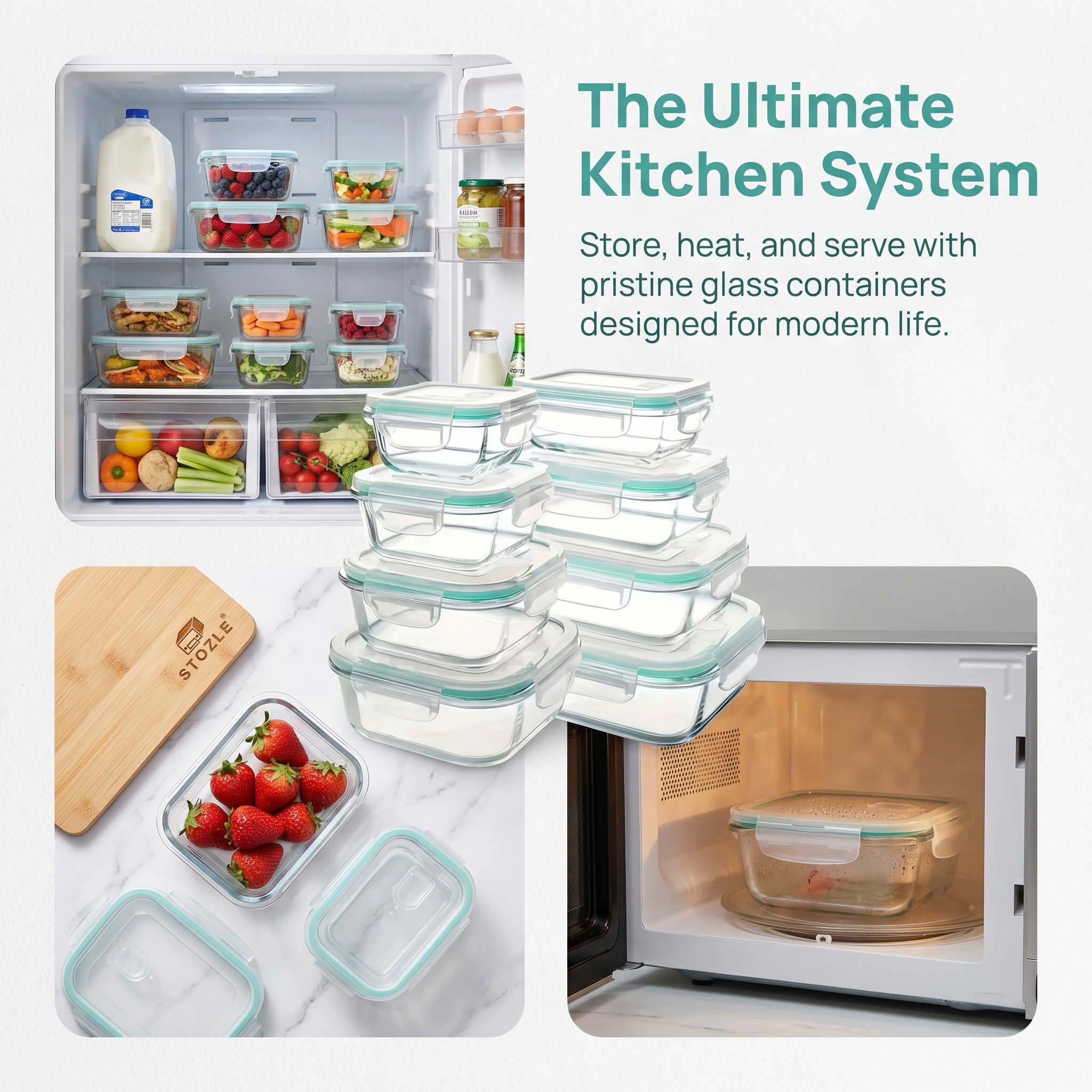 A set of 8 food storage contai - огляд і ціна Set Food Storage