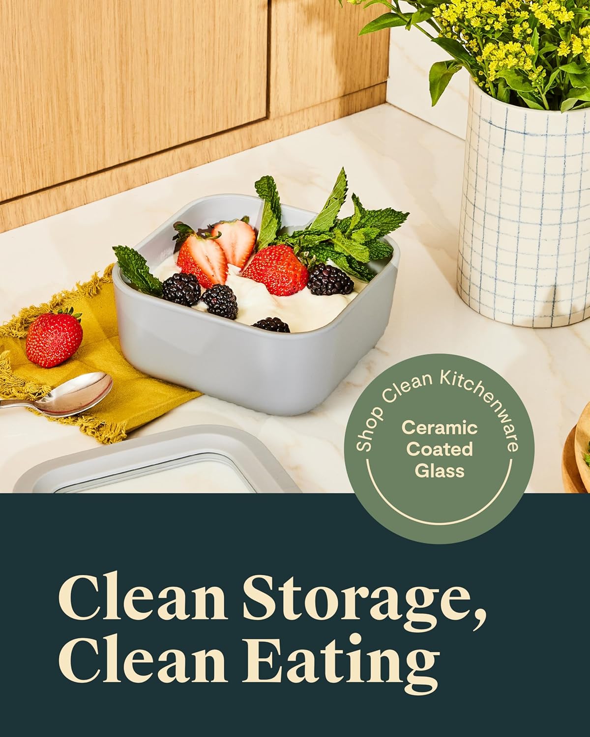 Glass Food Storage Container 4 - огляд і ціна Food Storage Oven Safe