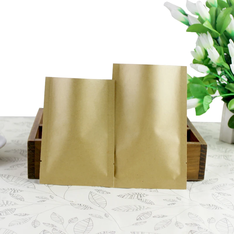 8*12cm Open Top Brown Kraft Pa - огляд і ціна Food Storage In Mylar Bags