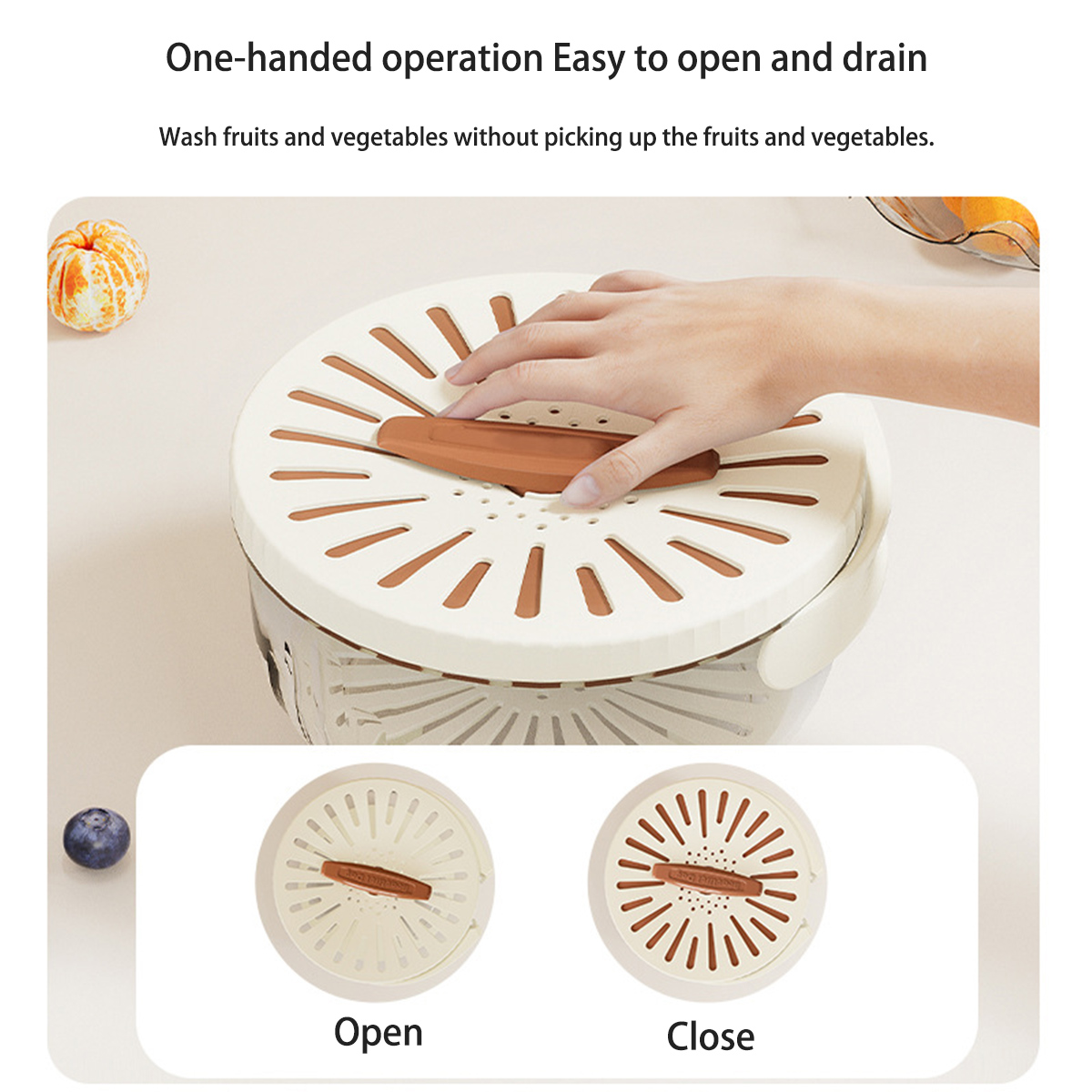 New Draining Basket With Lid 2 - огляд і ціна Food Storage With Colander