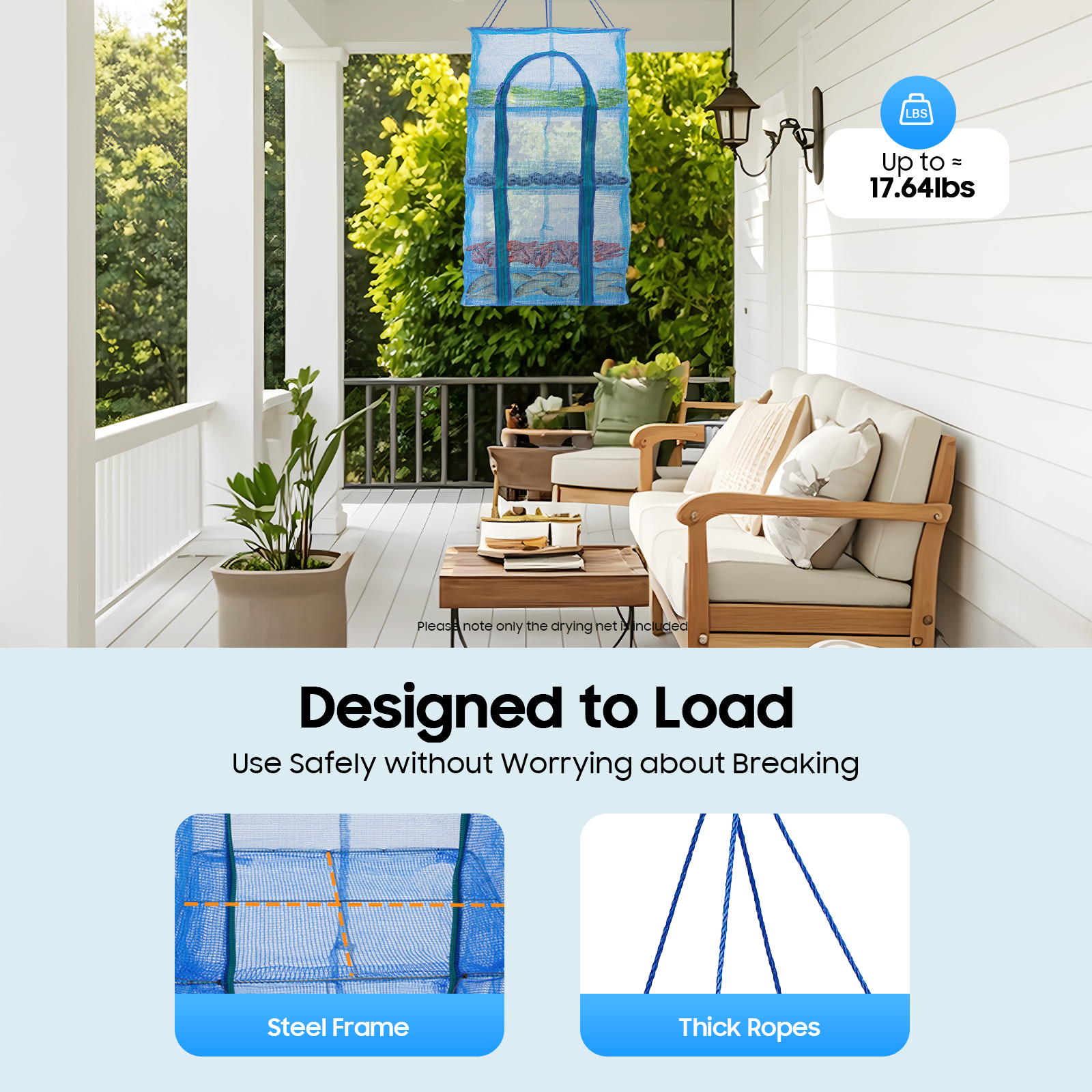4-Tier Hanging Drying Net Rack - огляд і ціна Food Storage Net