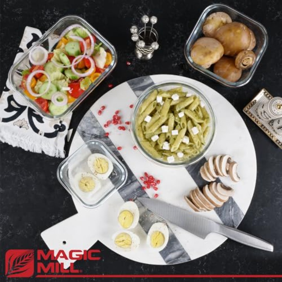 Premium Borosilicate Glass Foo - огляд і ціна Food Storage Aluminum Containers