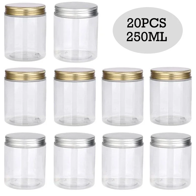 20pcs 250ml Clear Empty Plasti - огляд і ціна Food Storage Aluminum Containers