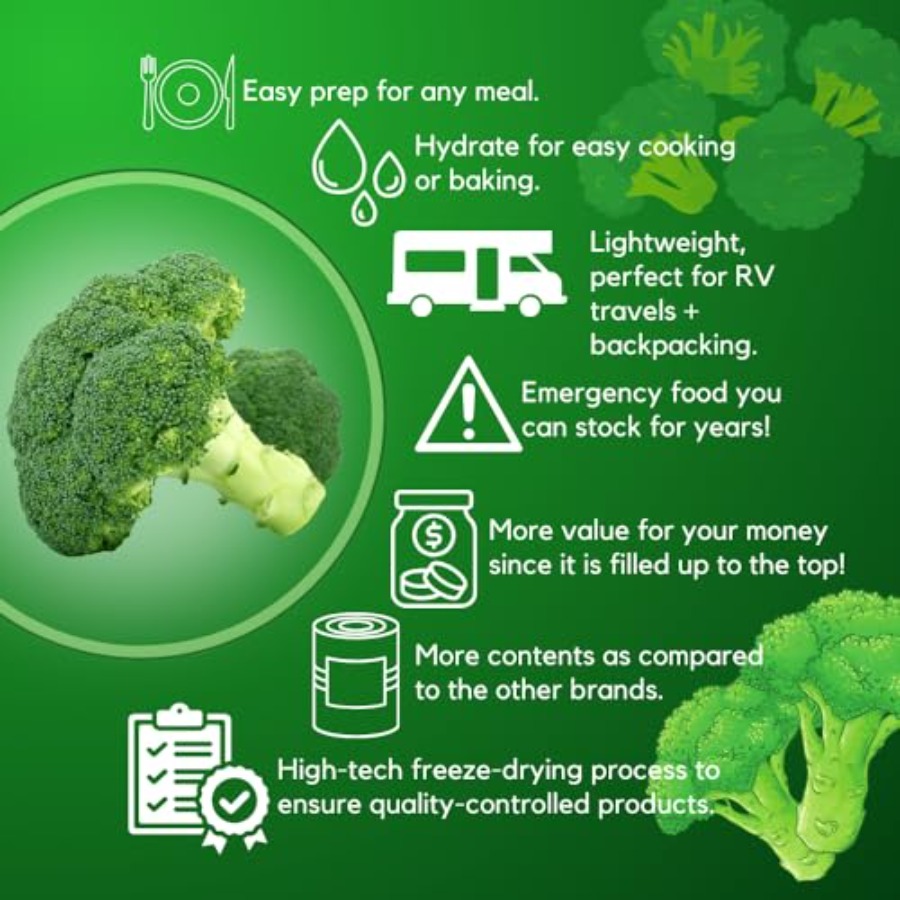 Freeze Dried Food - Broccoli F - огляд і ціна Food Storage For Long Term