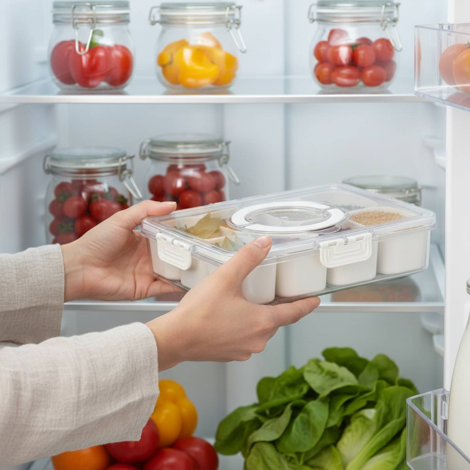 Refrigerator Storage Bin Drain - огляд і ціна Food Storage With Dividers