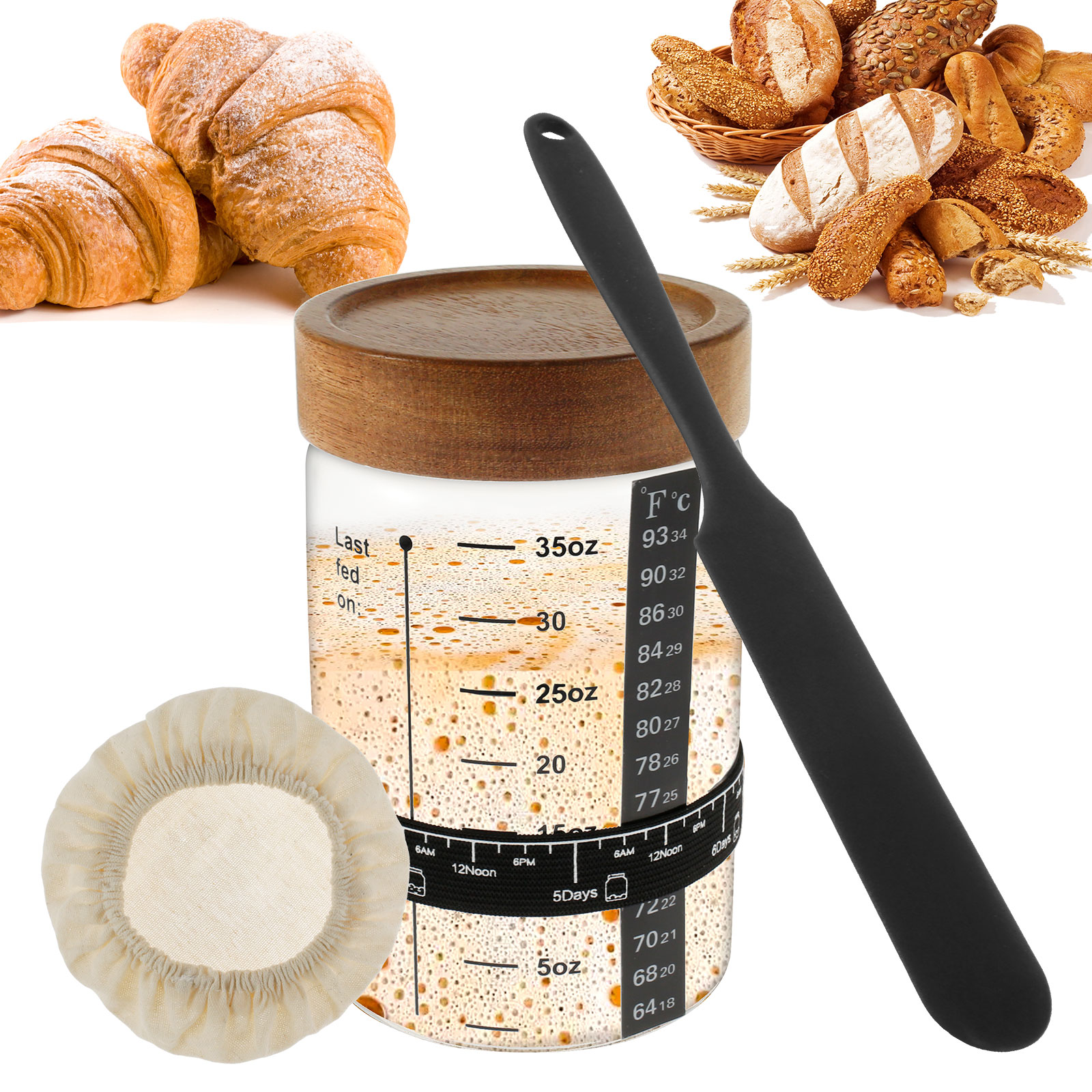 Sourdough Starter Jar Kit 1000 - огляд і ціна Food Storage Kits