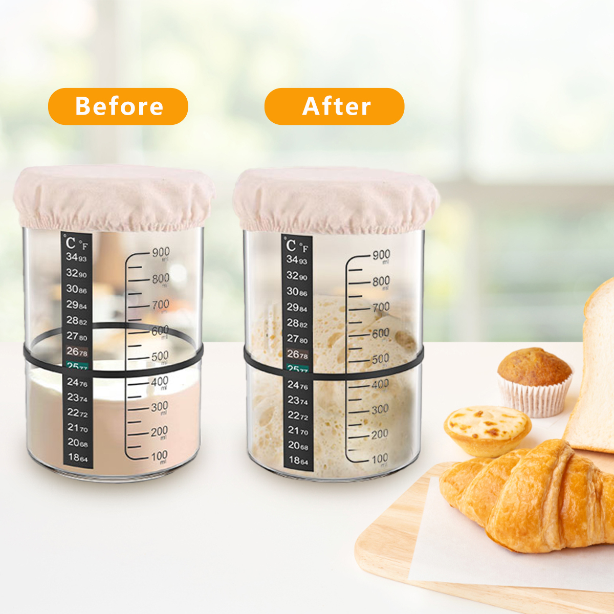 Sourdough Starter Jar Kit 1000 - огляд і ціна Food Storage Kits