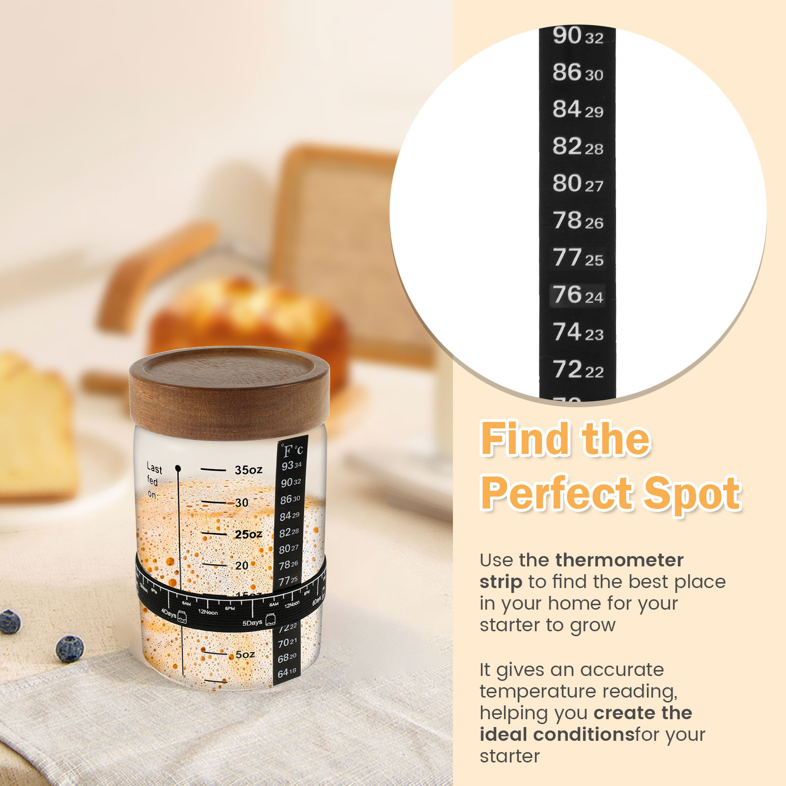 Sourdough Starter Jar Kit 1000 - огляд і ціна Food Storage Kits