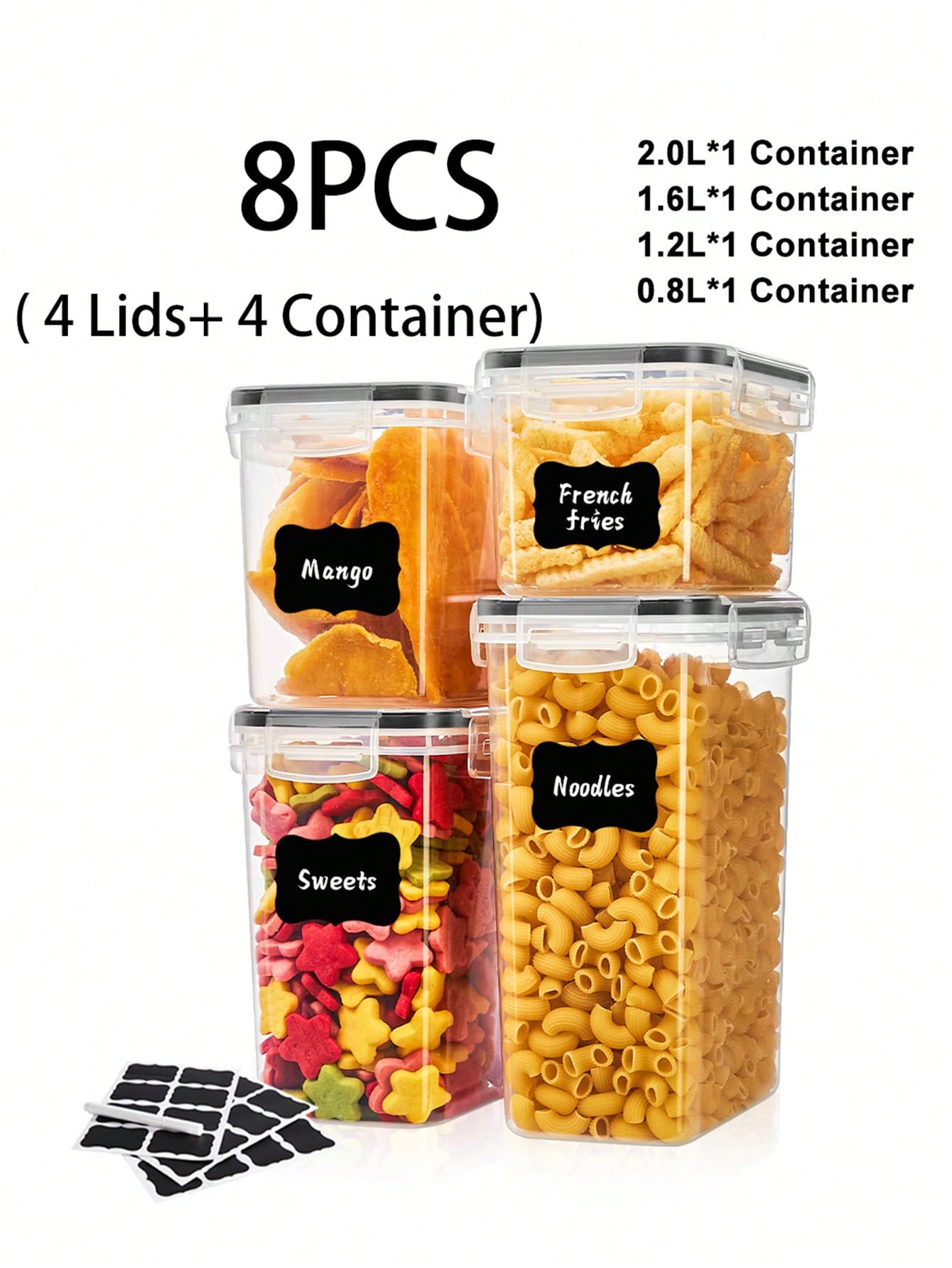 18pcs Storage And Organization - огляд і ціна Food Storage Jar Labels