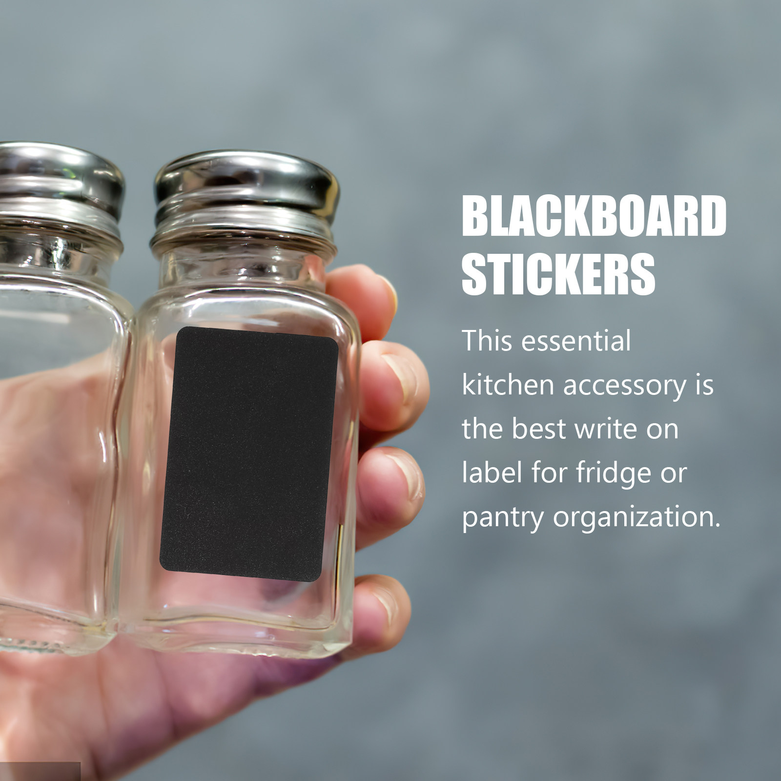 Set of 10 Rectangle Chalkboard - огляд і ціна Food Storage Jar Labels