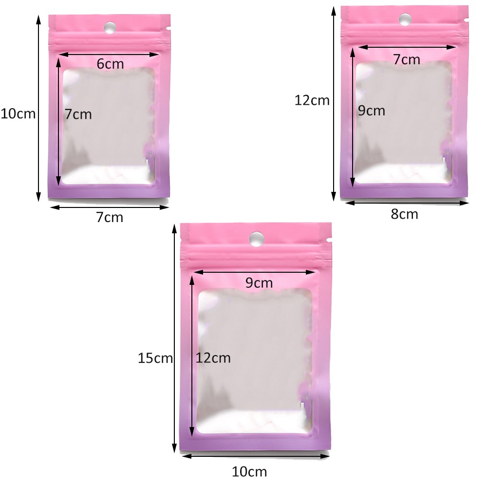 50pcs Gradient Bags Resealable - огляд і ціна Food Storage In Mylar Bags