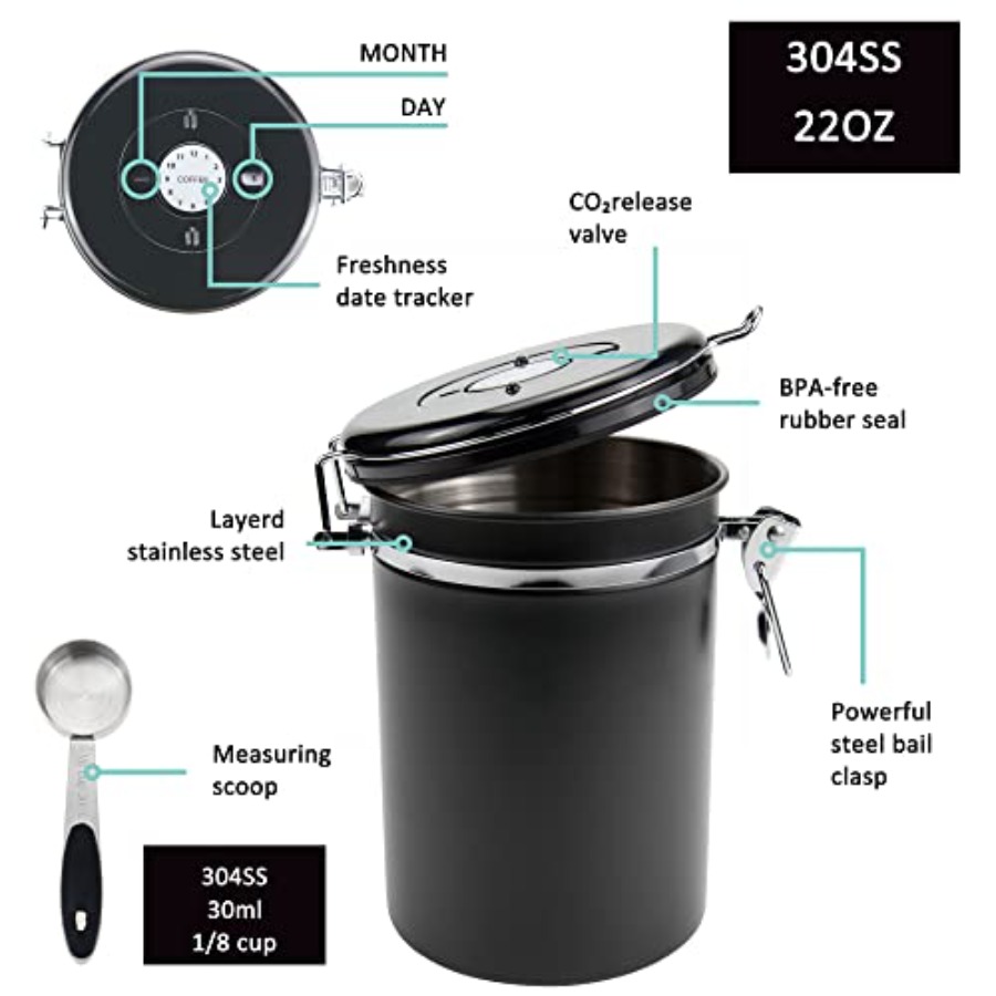 x 2pack 22oz Airtight Stainles - огляд і ціна Food Storage Stainless Steel