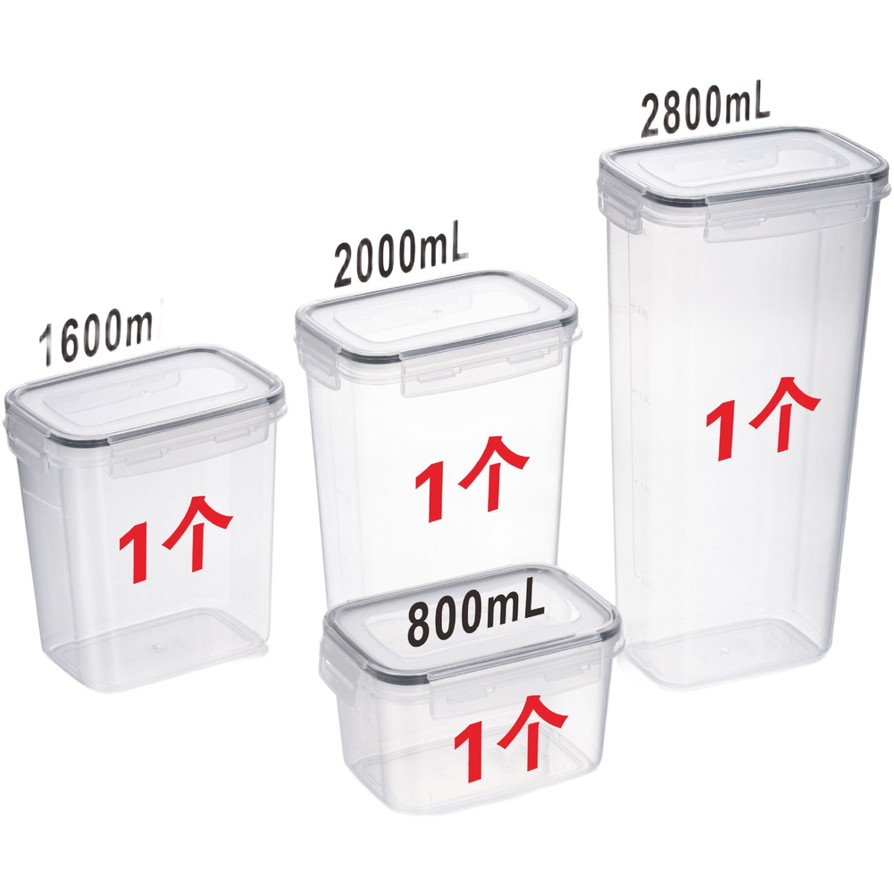 Square Transparent Airtight Fo - огляд і ціна Food Storage For Long Term