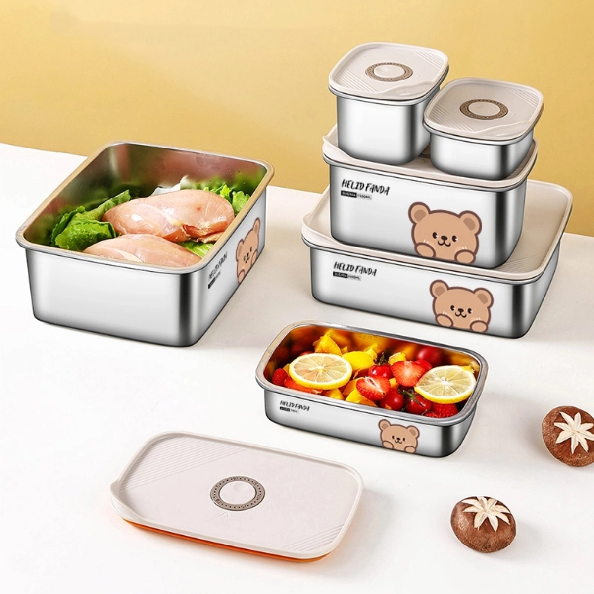 304 Stainless Steel Food Stora - огляд і ціна Food Storage With Dividers
