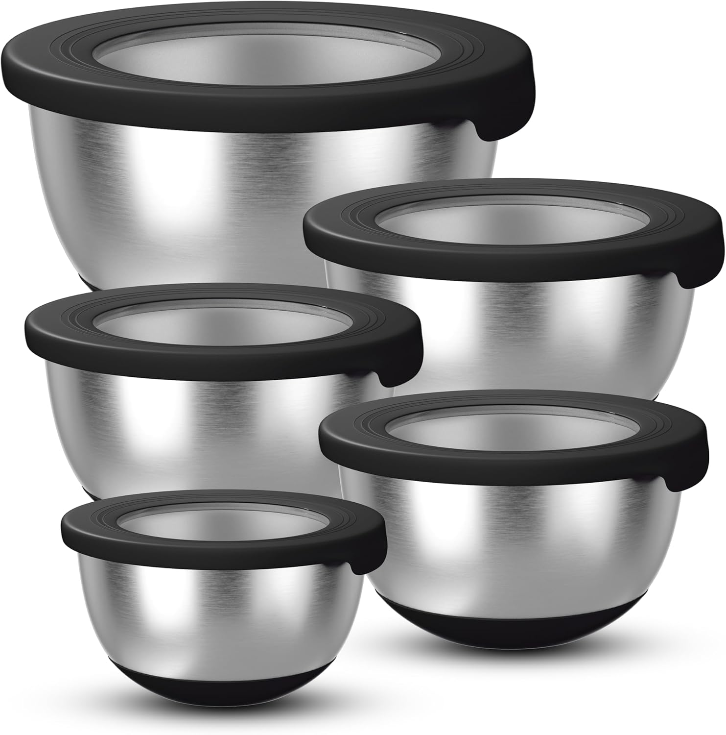 Stainless Steel Mixing Bowls w - огляд і ціна Food Storage Stainless Steel