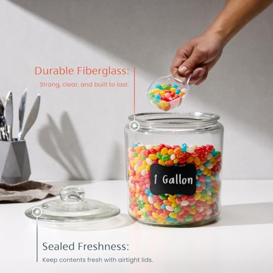 Glass Kitchen Jars Food and Co - огляд і ціна Food Storage Pantry