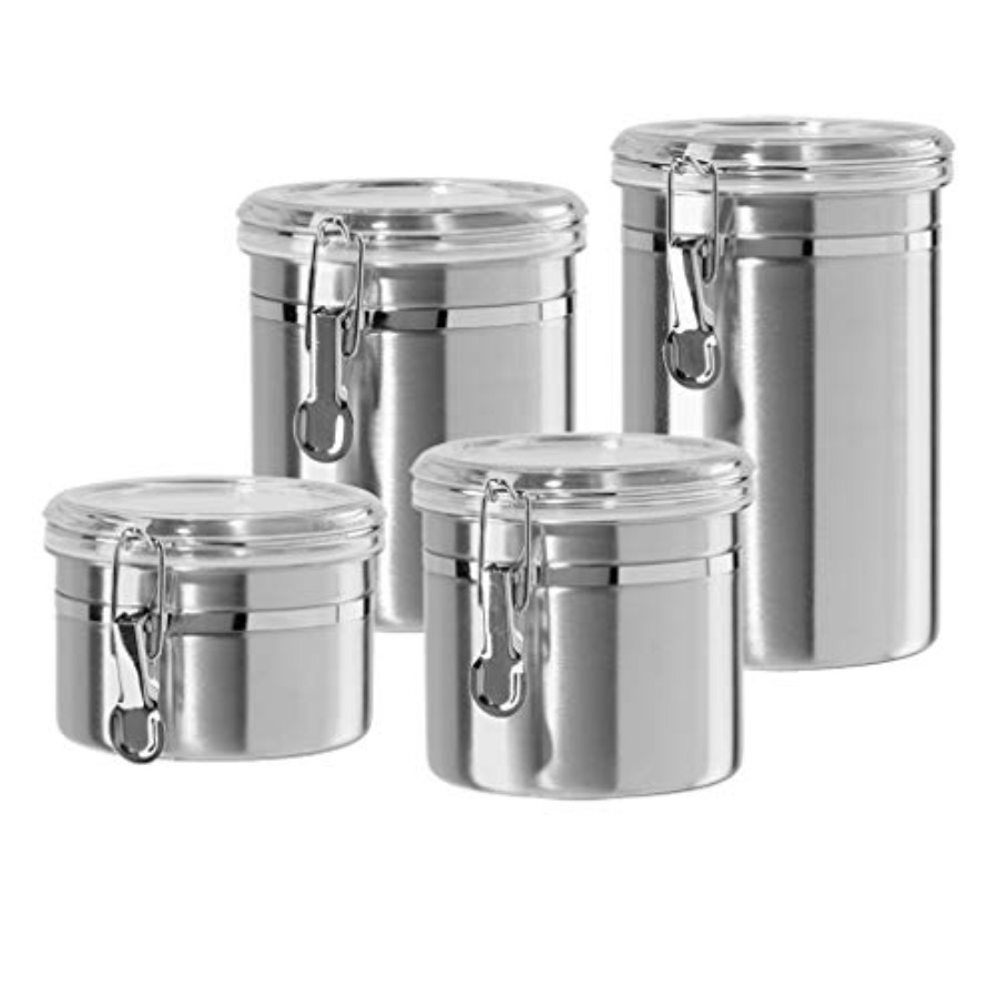 Set of 4 Stainless Steel Kitch - огляд і ціна Set Food Storage