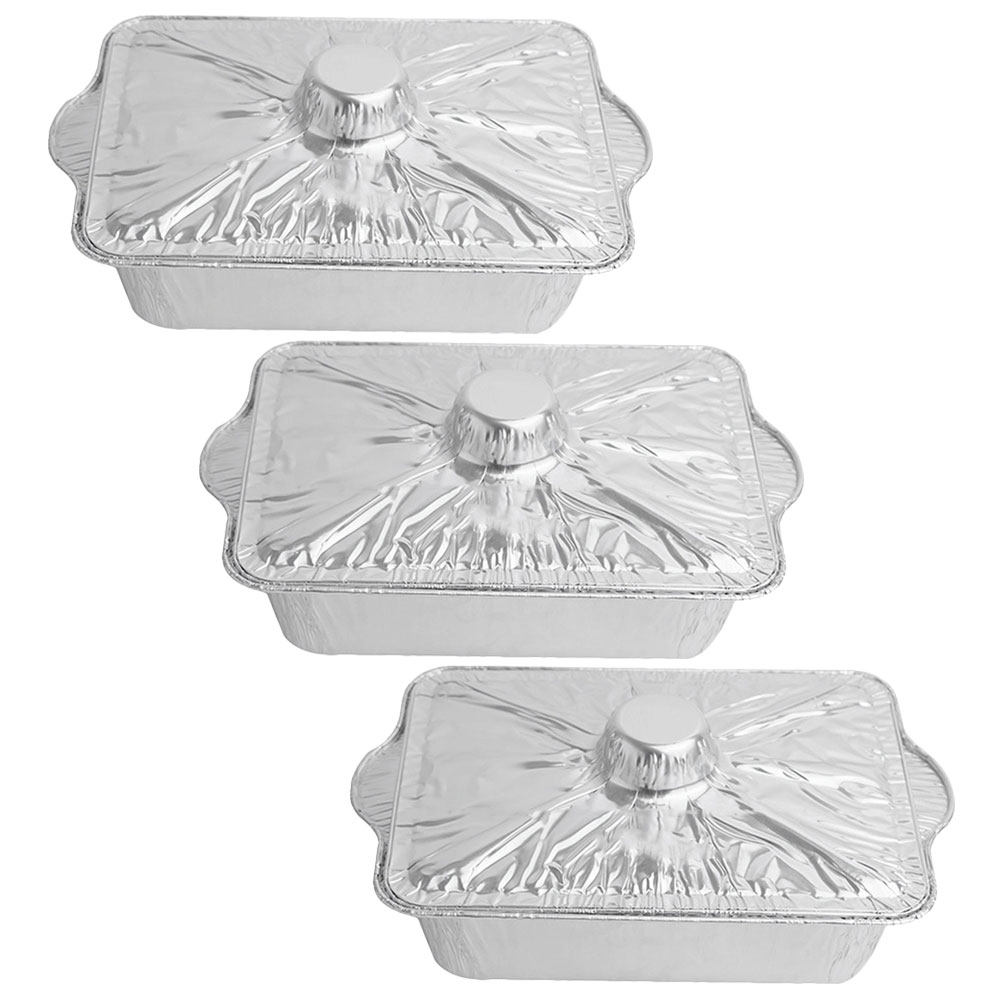 3Pcs Tinfoil Pots Aluminum Foi - огляд і ціна Food Storage Aluminum Containers