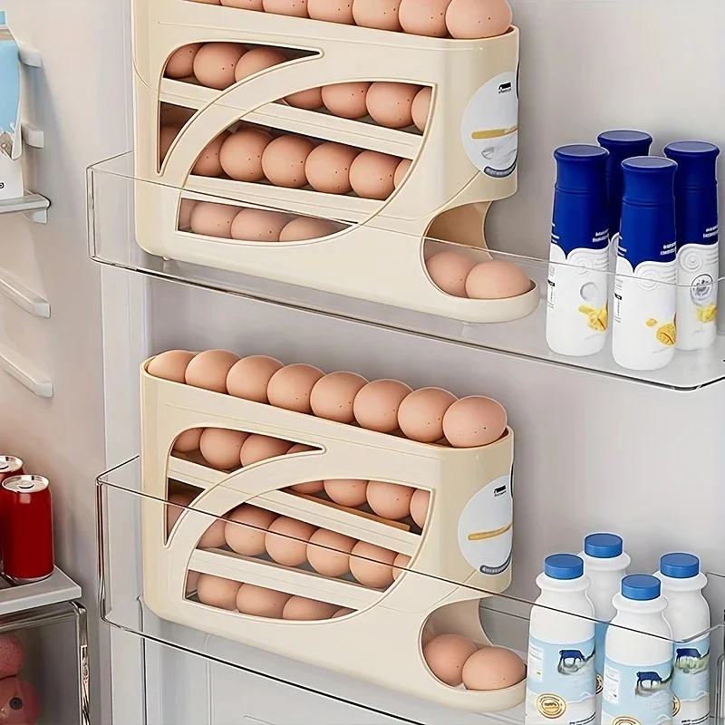 3 Tier Rolling Egg Storage Box - огляд і ціна Food Storage With Dividers