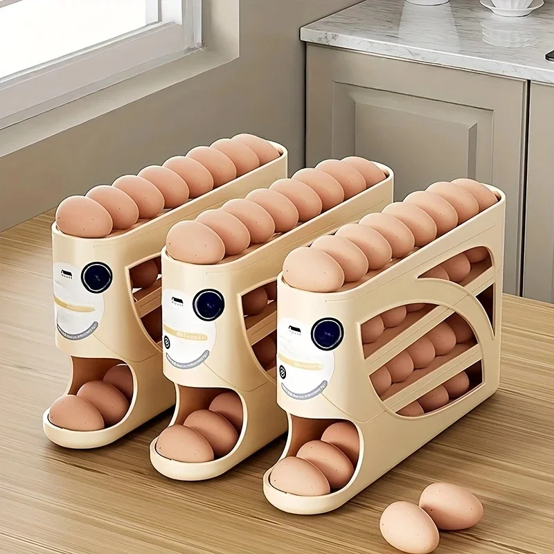 3 Tier Rolling Egg Storage Box - огляд і ціна Food Storage With Dividers