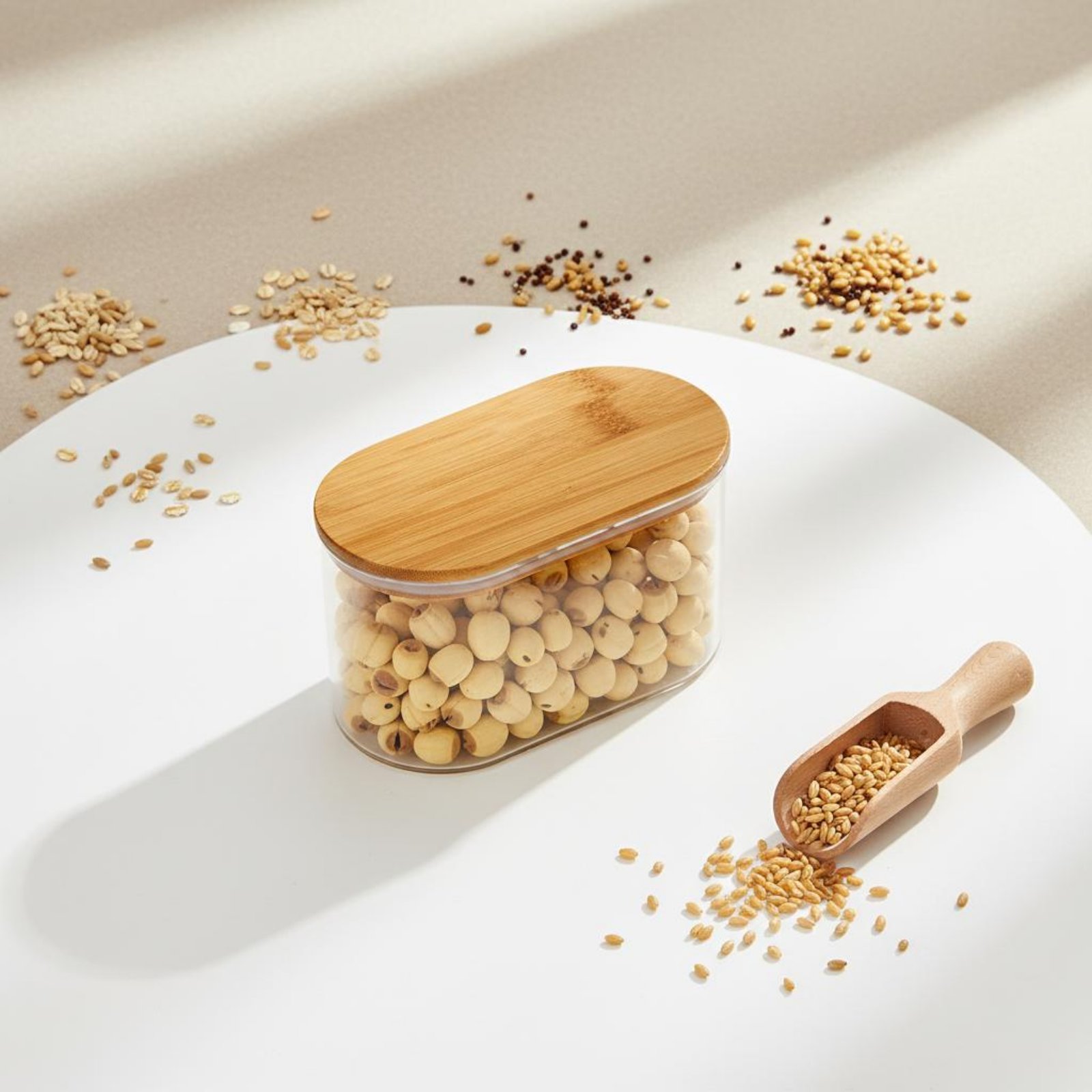 Bamboo Lid Storage Jar Include - огляд і ціна Food Storage Pantry