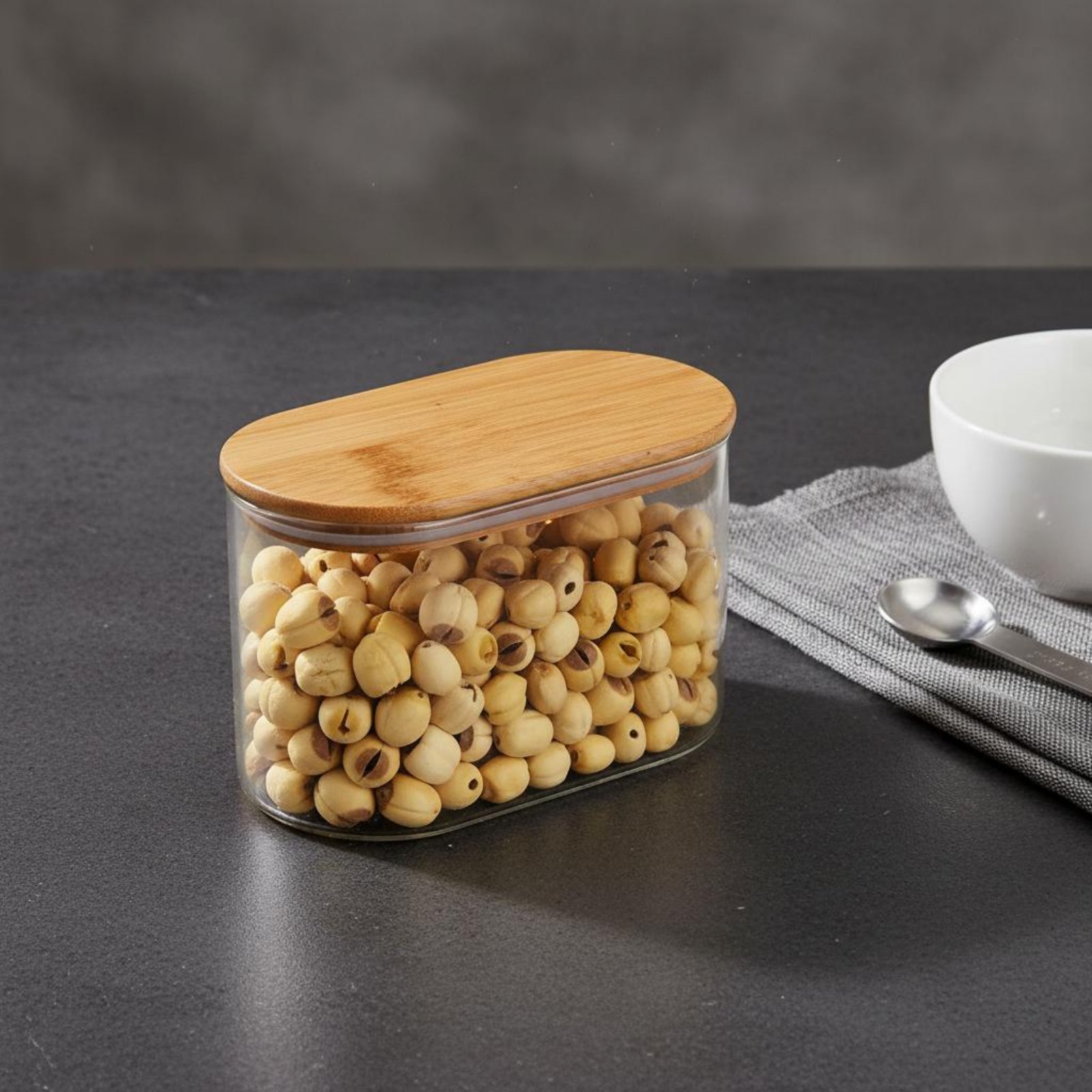 Bamboo Lid Storage Jar Include - огляд і ціна Food Storage Pantry