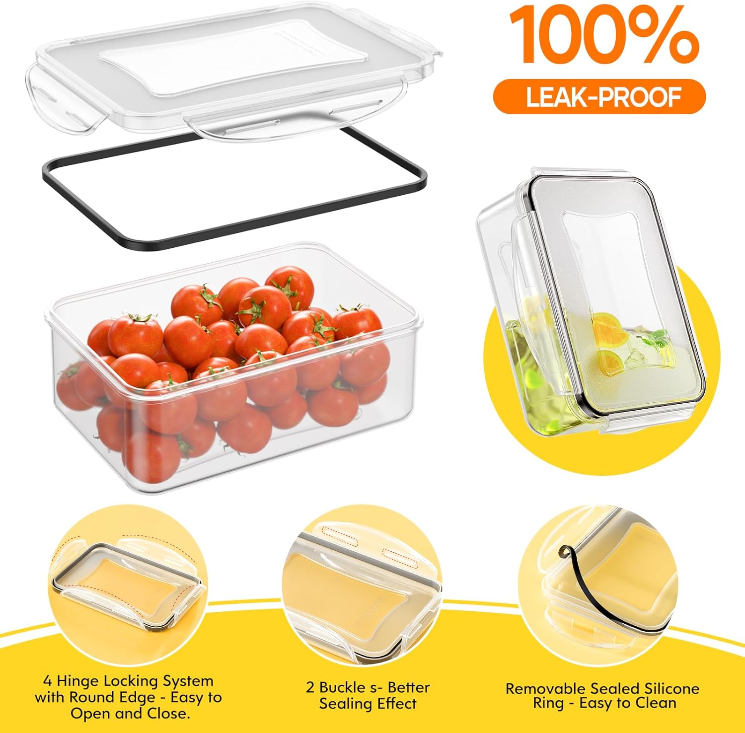 52 PCS Food Storage Containers - огляд і ціна Food Storage Airtight