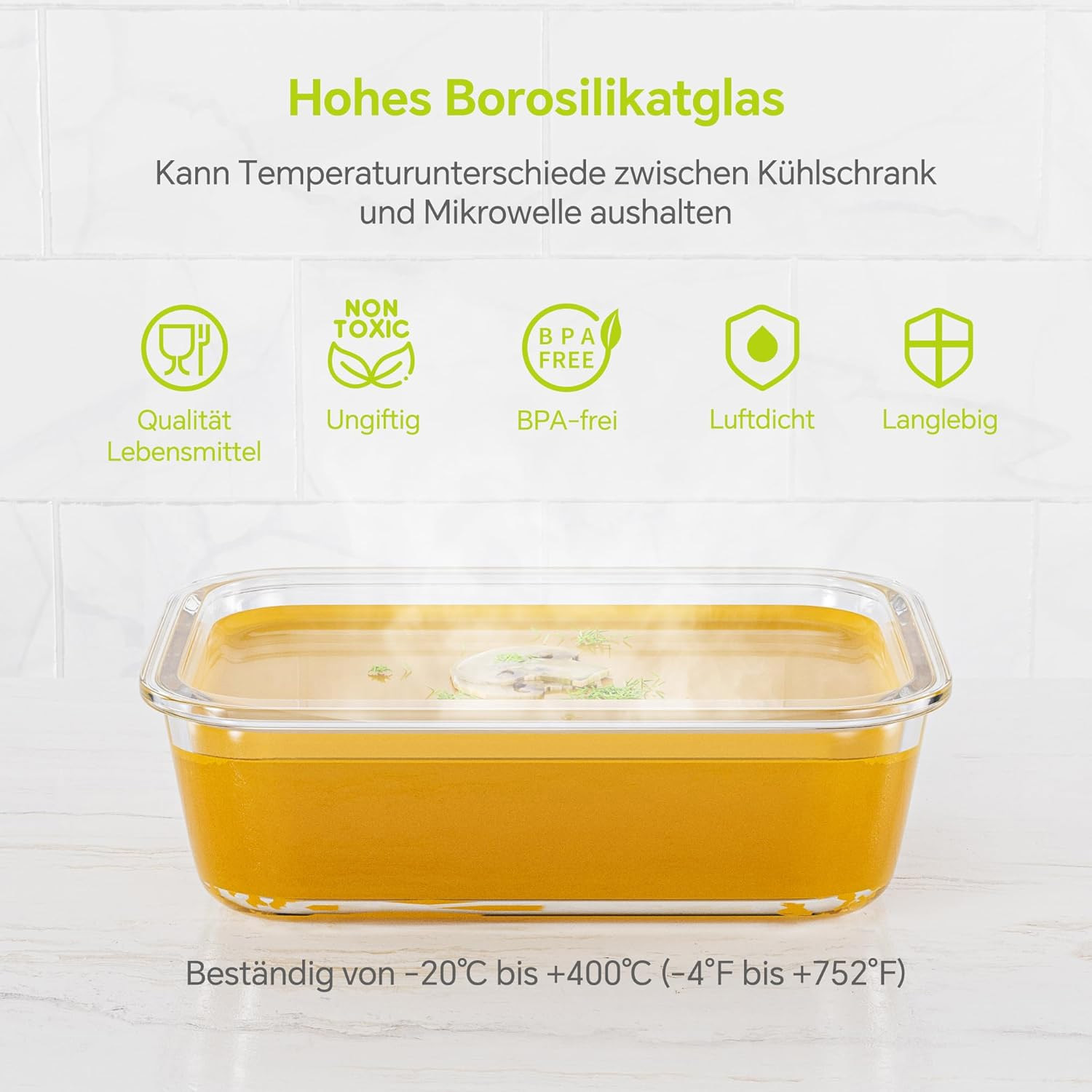 8-Pack Airtight Glass Food Sto - огляд і ціна Food Storage Freezer Containers
