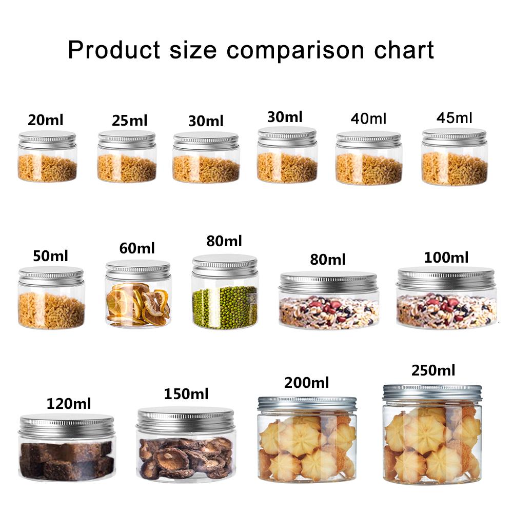 5-10P Storage Jars Clear Alumi - огляд і ціна Food Storage Aluminum Containers