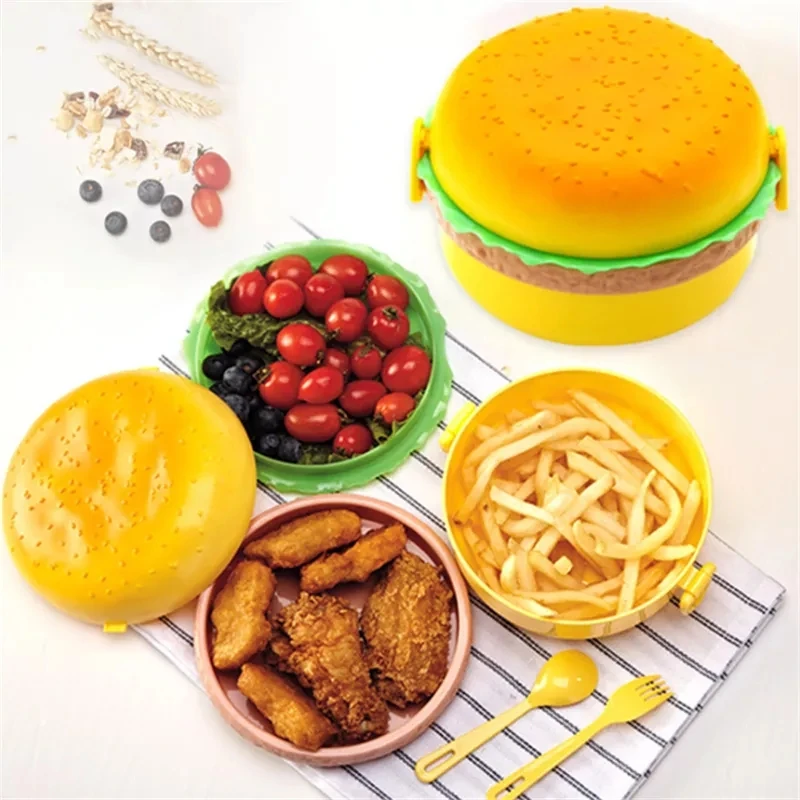 Hamburger Lunch Box Double Tie - огляд і ціна Food Storage Kits