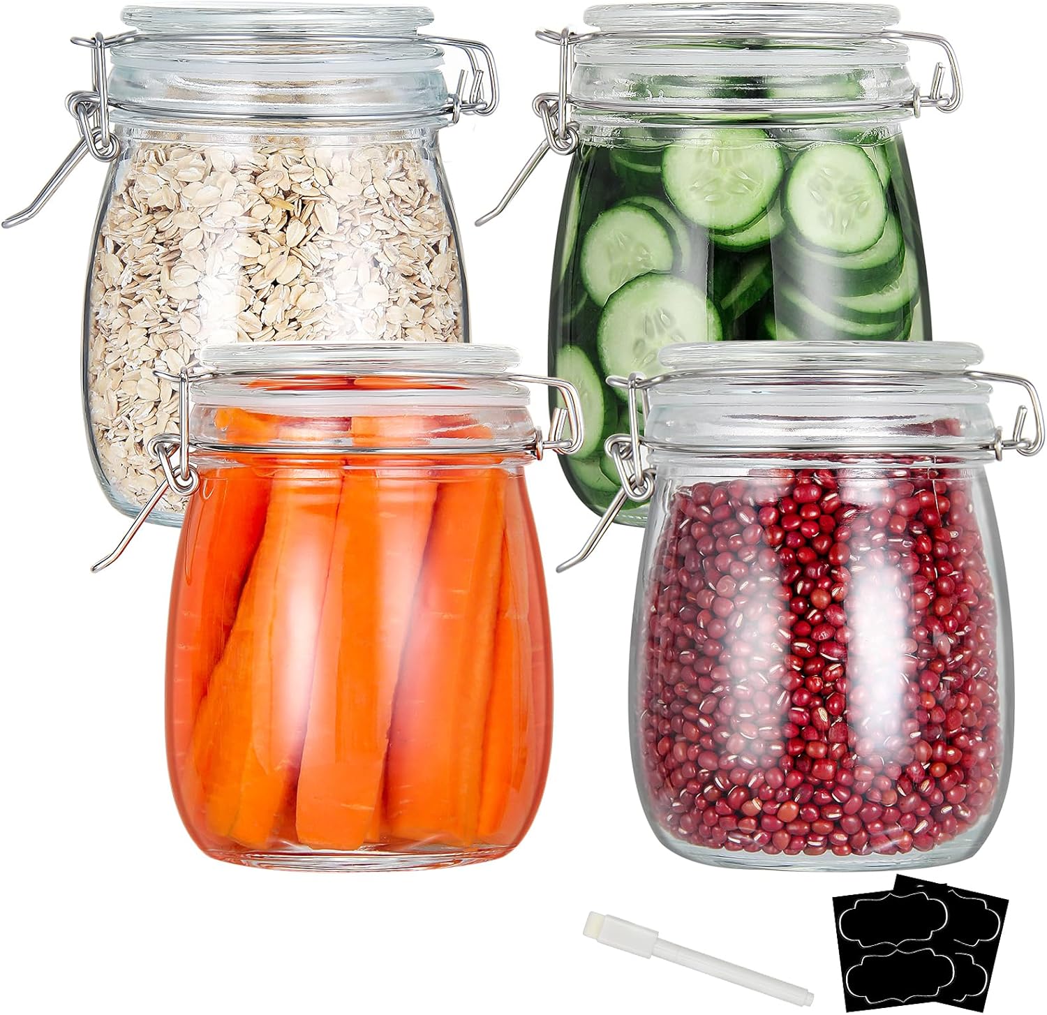 24oz Food Storage Canister Gla - огляд і ціна Food Storage With Glass Lids