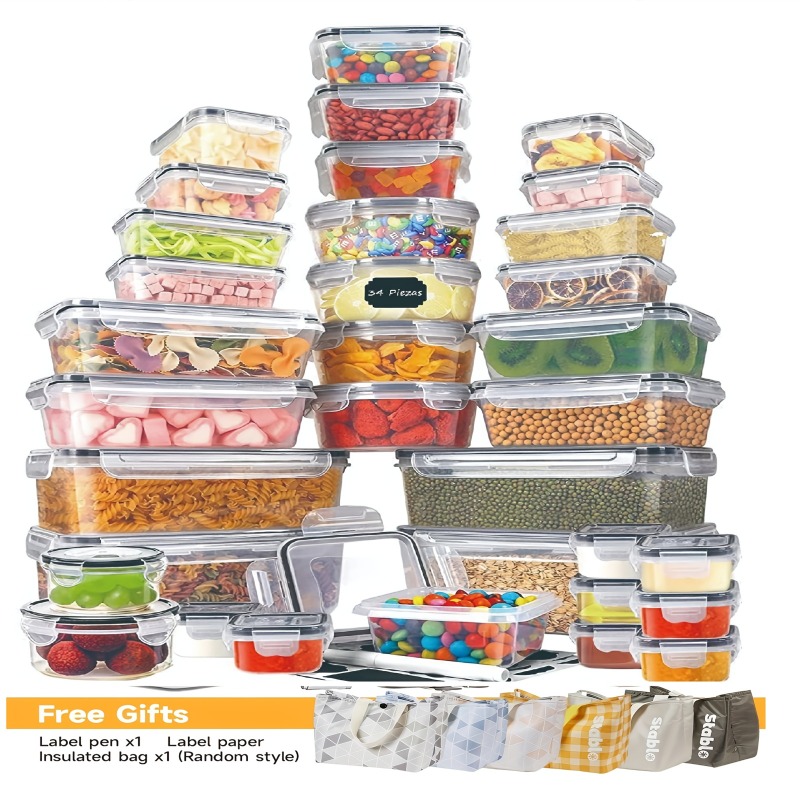 48PCS BPA-Free Food Storage Se - огляд і ціна Food Storage Pantry