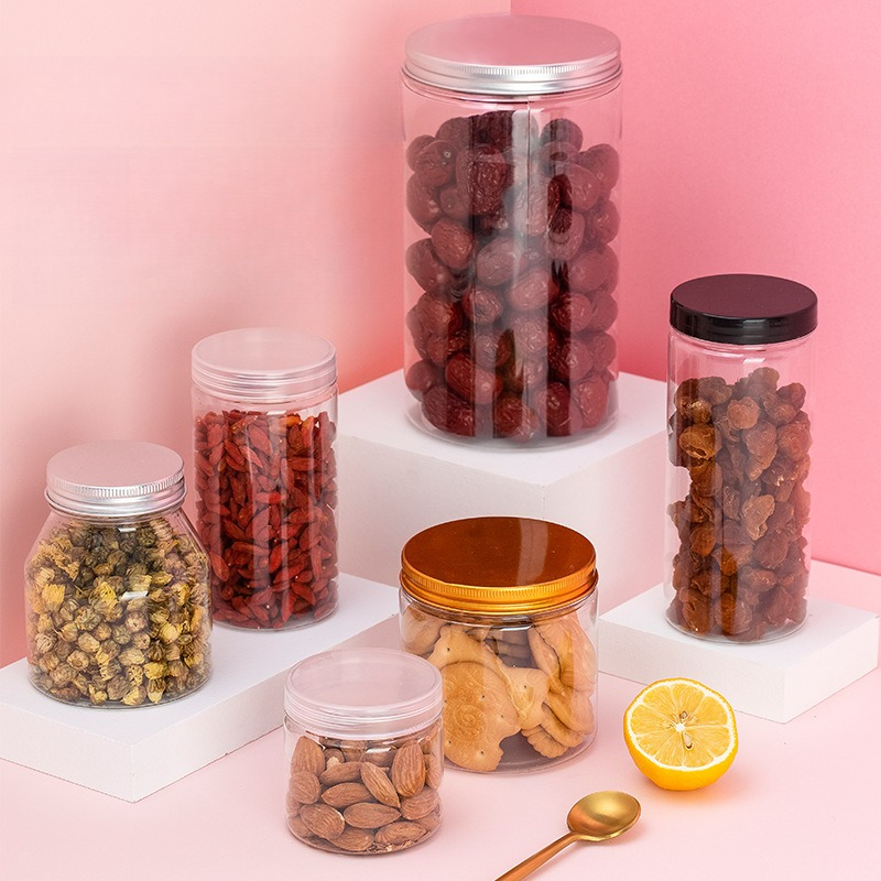 Clear Plastic Storage Jars wit - огляд і ціна Food Storage Aluminum Containers