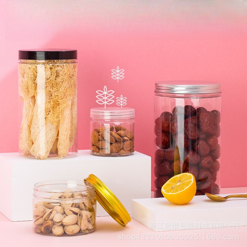 Clear Plastic Storage Jars wit - огляд і ціна Food Storage Aluminum Containers