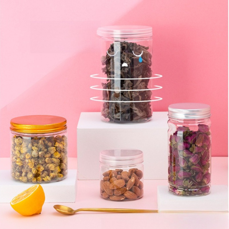 Clear Plastic Storage Jars wit - огляд і ціна Food Storage Aluminum Containers