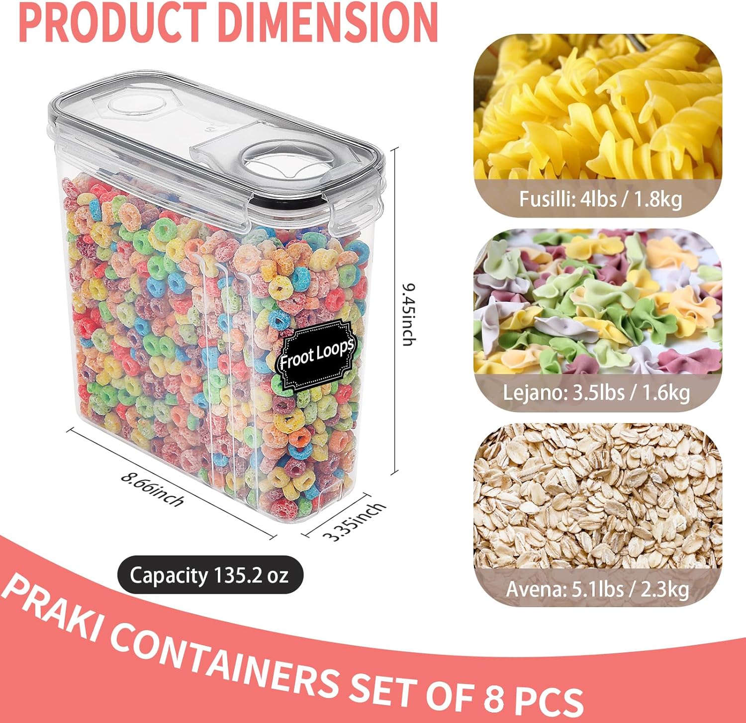 8-Piece Airtight Food Storage  - огляд і ціна Food Storage With Glass Lids