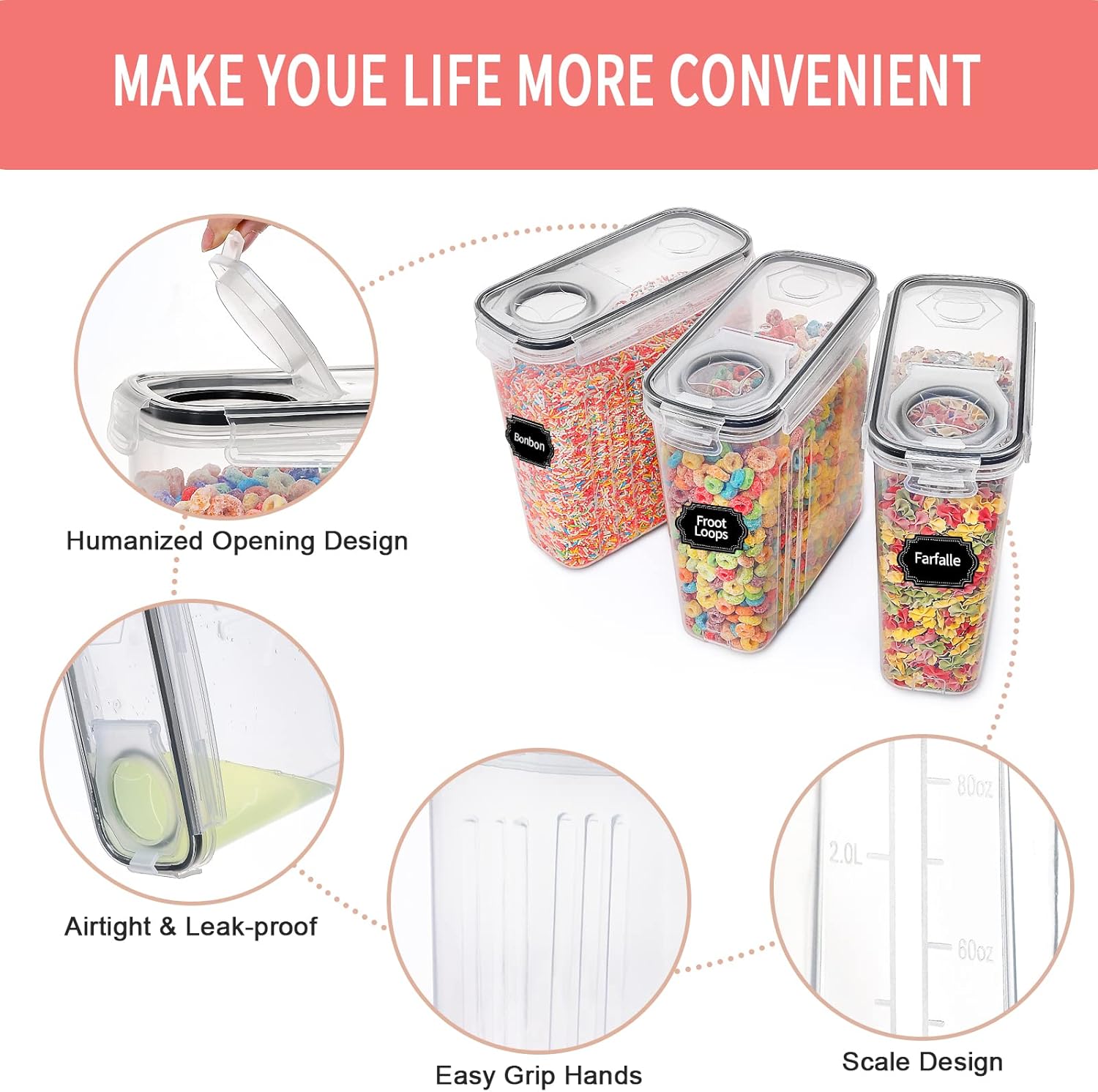 8-Piece Airtight Food Storage  - огляд і ціна Food Storage With Glass Lids