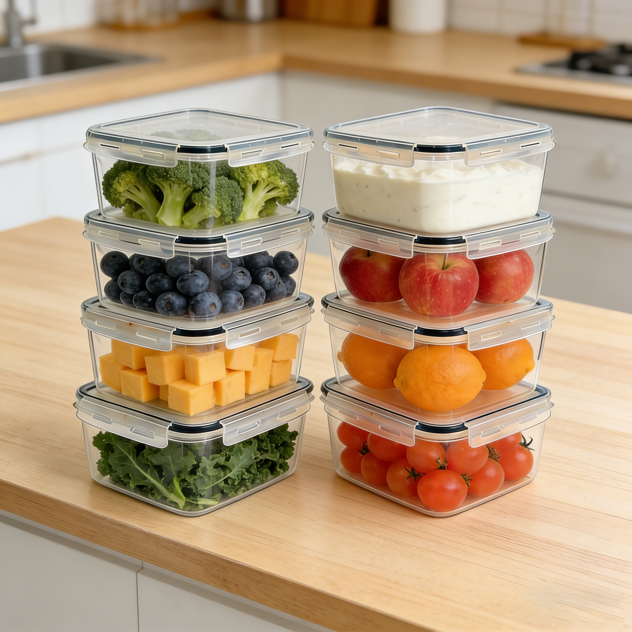 2L  2/4/6/8Pcs Large food cont - огляд і ціна Food Storage Food Safety