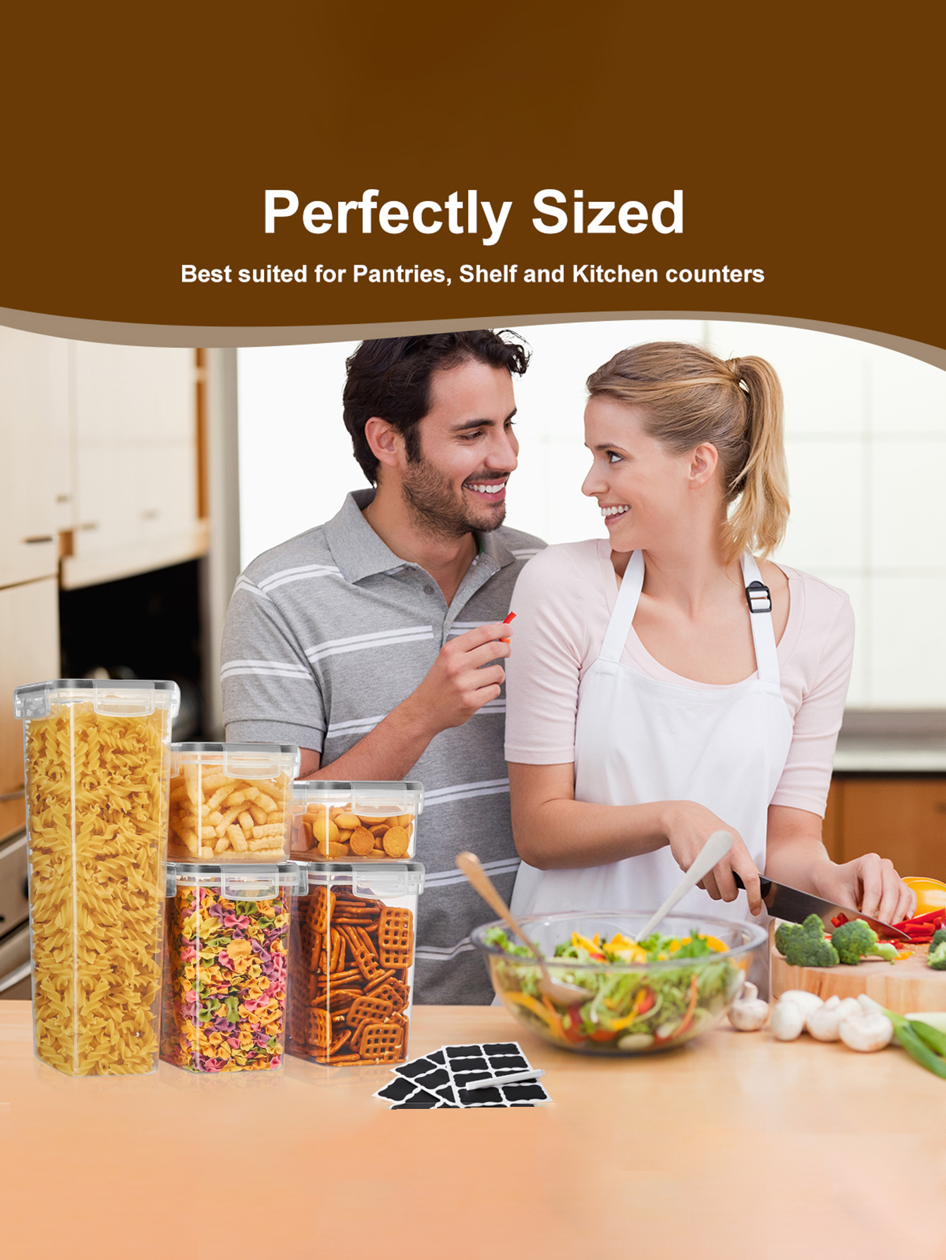 48pcs,Sealed food storage cont - огляд і ціна Food Storage Jar Labels