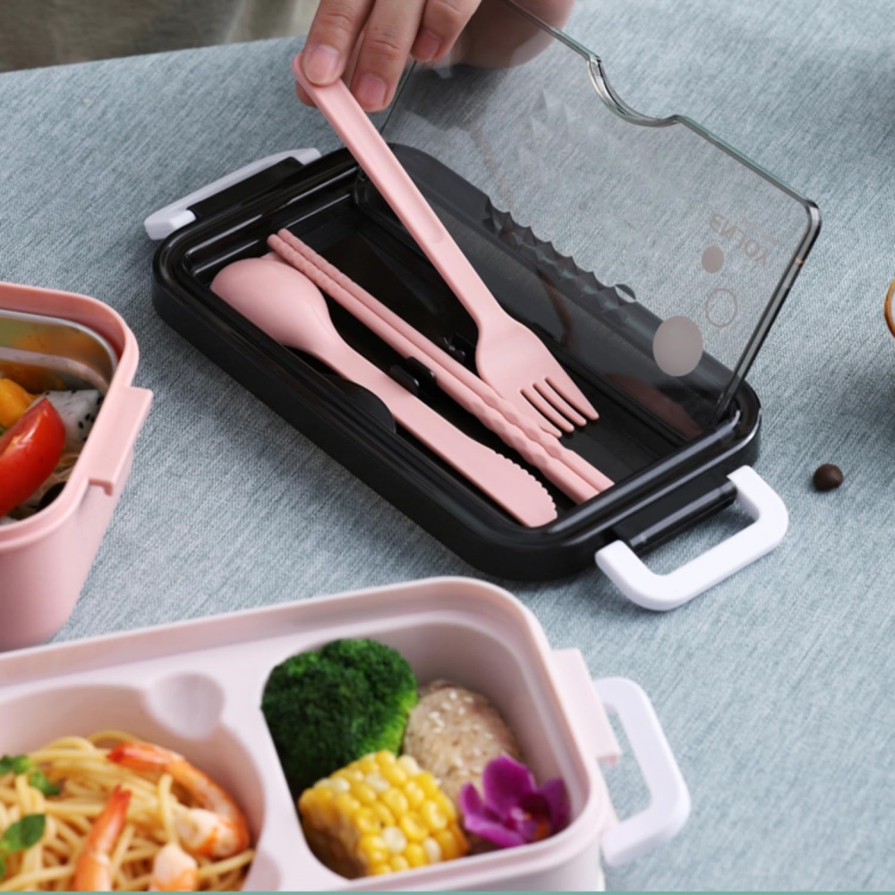 Double-layer Lunch Box 1pc Por - огляд і ціна Food Storage With Compartments
