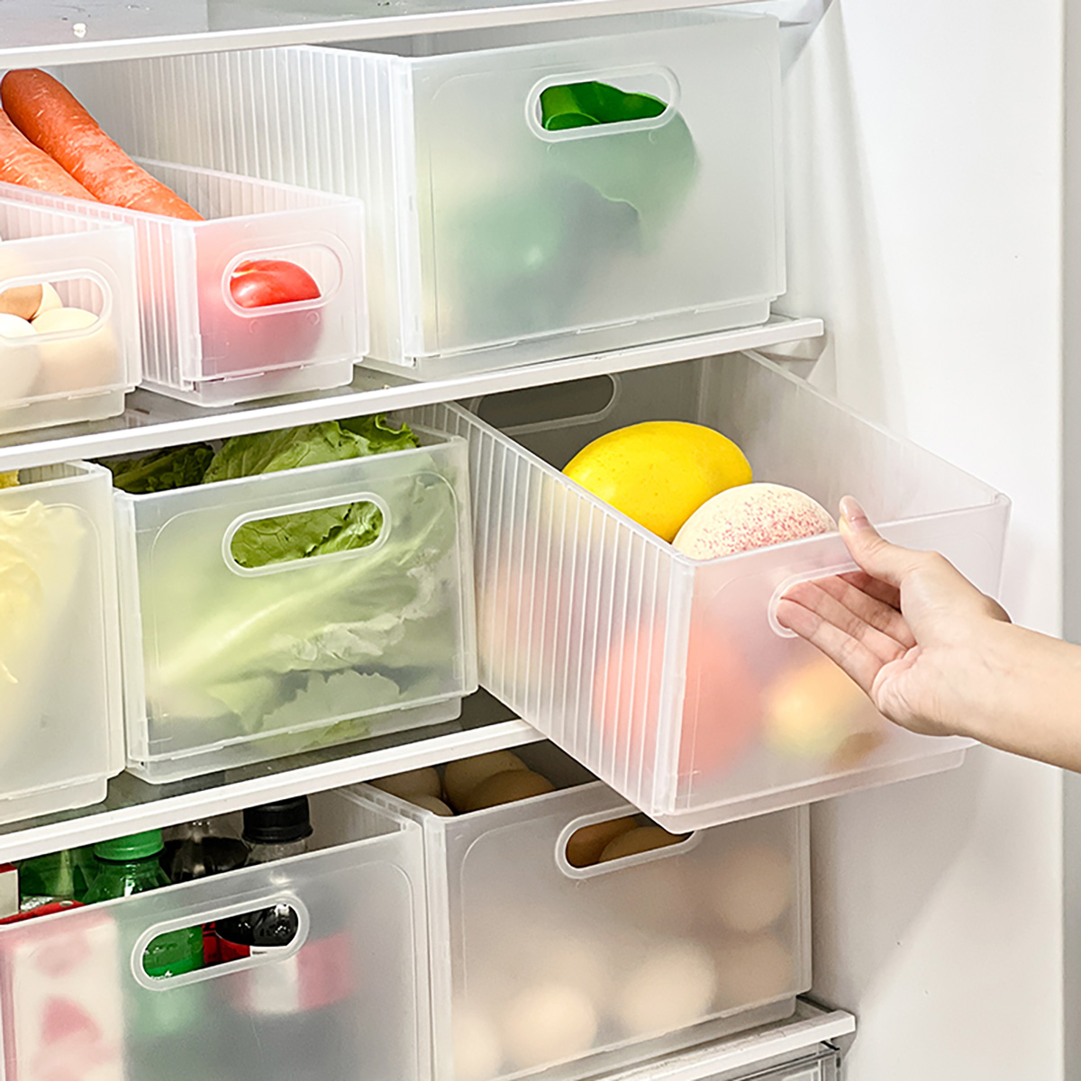 Foldable Plastic Fruit Vegetab - огляд і ціна Food Storage With Dividers
