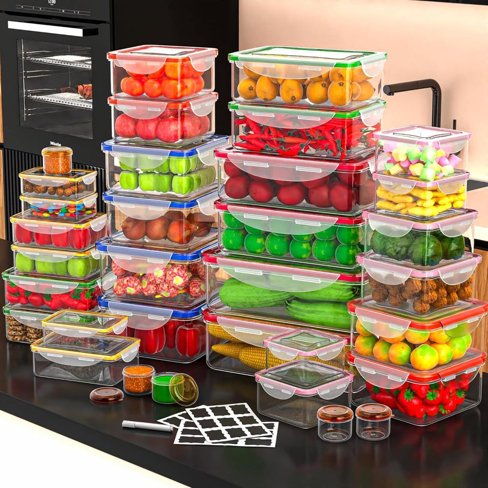 70 Pcs Large Food Storage Cont - огляд і ціна Set Food Storage