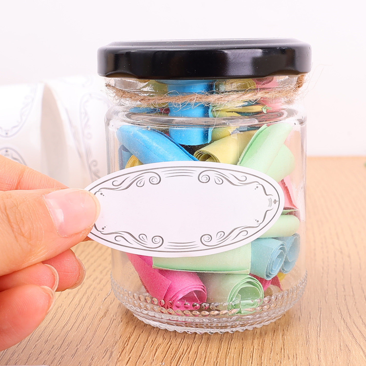 Oval Labels Blank Stickers Foo - огляд і ціна Food Storage Jar Labels